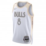Maillot NBA Chicago Bulls Zach Lavine Nike 2024-25 City Edition Blanc Swingman - Homme